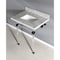 Kingston Brass 30X22 Marble Vanity Top W/ Acrylic Feet Combo, Marble/Black KVPB30MASQ0 - alternate 4